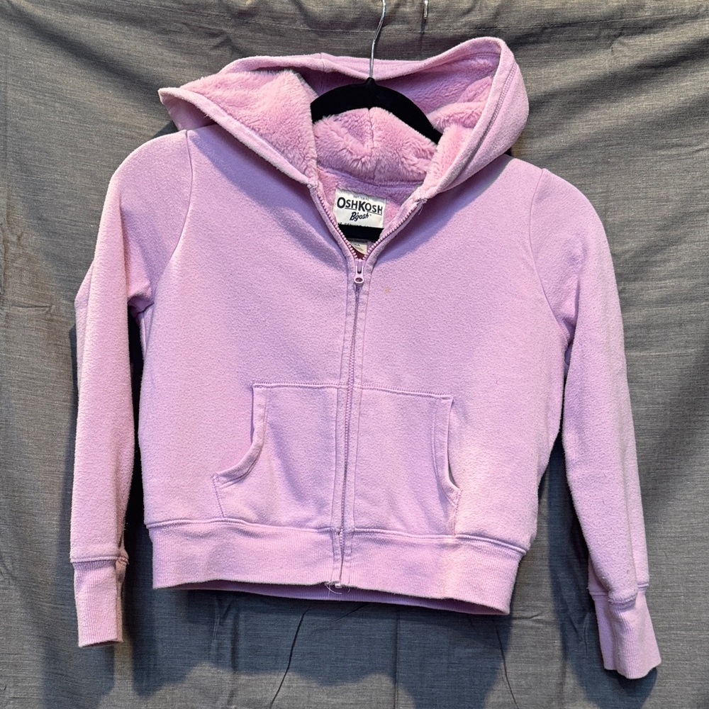 OshKosh B'gosh Lavender Kids Zip-Up Hoodie